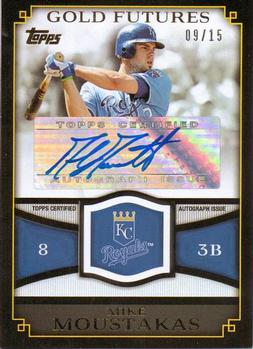 2012 Topps - Gold Futures Autographs #GFA-MM Mike Moustakas Front