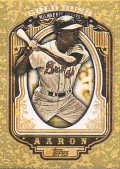 2012 Topps - Gold Rush Wrapper Redemption (Series 1) #50 Hank Aaron Front