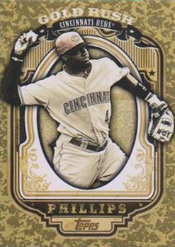 2012 Topps - Gold Rush Wrapper Redemption (Series 1) #6 Brandon Phillips Front