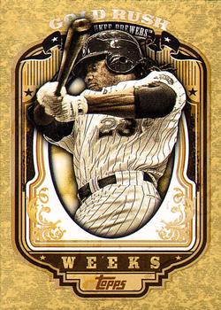 2012 Topps - Gold Rush Wrapper Redemption (Series 1) #63 Rickie Weeks Front