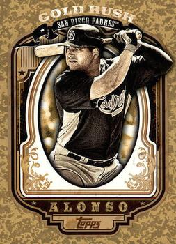 2012 Topps - Gold Rush Wrapper Redemption (Series 1) #66 Yonder Alonso Front