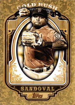 2012 Topps - Gold Rush Wrapper Redemption (Series 1) #71 Pablo Sandoval Front