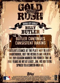 2012 Topps - Gold Rush Wrapper Redemption (Series 1) #81 Billy Butler Back