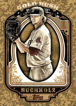 2012 Topps - Gold Rush Wrapper Redemption (Series 1) #87 Clay Buchholz Front