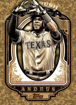 2012 Topps - Gold Rush Wrapper Redemption (Series 1) #92 Elvis Andrus Front