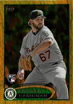 2012 Topps - Gold Sparkle #202 Andrew Carignan Front