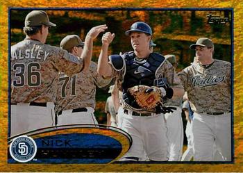 2012 Topps - Gold Sparkle #312 Nick Hundley Front