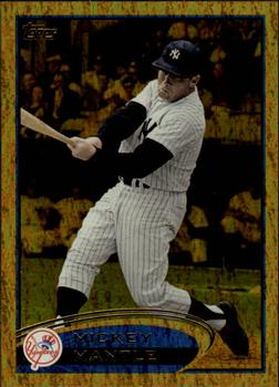 2012 Topps - Gold Sparkle #7 Mickey Mantle Front