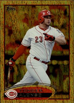 2012 Topps - Gold Sparkle #19 Yonder Alonso Front