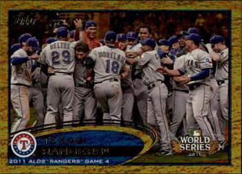 2012 Topps - Gold Sparkle #59 Texas Rangers Front