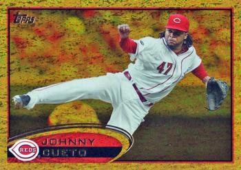 2012 Topps - Gold Sparkle #135 Johnny Cueto Front