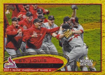 2012 Topps - Gold Sparkle #233 St. Louis Cardinals Front