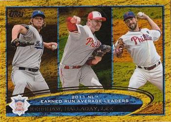 2012 Topps - Gold Sparkle #297 Clayton Kershaw / Roy Halladay / Cliff Lee Front
