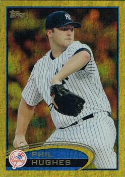 2012 Topps - Gold Sparkle #313 Phil Hughes Front