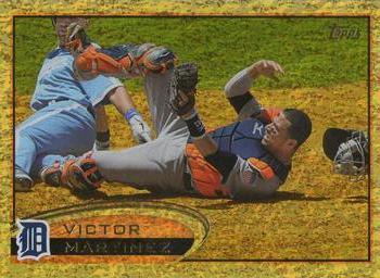 2012 Topps - Gold Sparkle #461 Victor Martinez Front