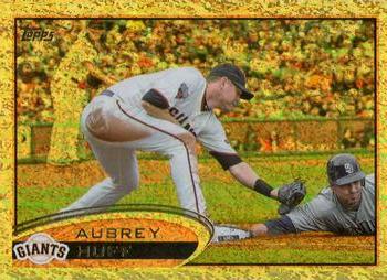 2012 Topps - Gold Sparkle #591 Aubrey Huff Front