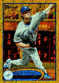 2012 Topps - Gold Sparkle #600 Clayton Kershaw Front