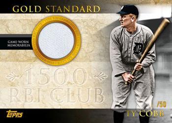 2012 Topps - Gold Standard Relics #GSR-TC2 Ty Cobb Front