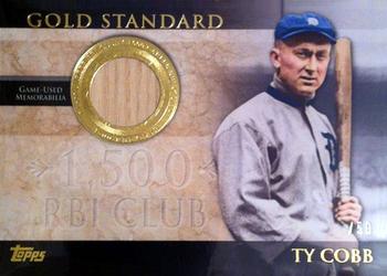 2012 Topps - Gold Standard Relics #GSR-TC Ty Cobb Front