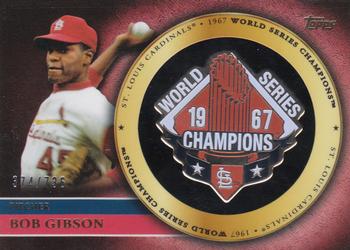 2012 Topps - Gold World Series Champion Commemorative Pins #GCP-BG Bob Gibson Front