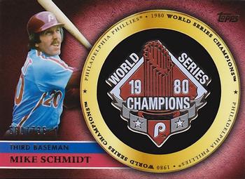 2012 Topps - Gold World Series Champion Commemorative Pins #GCP-MS Mike Schmidt Front