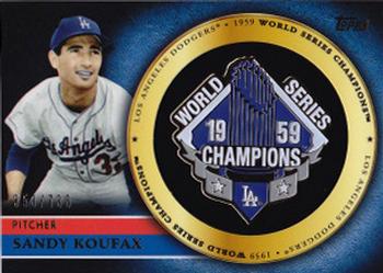 2012 Topps - Gold World Series Champion Commemorative Pins #GCP-SK Sandy Koufax Front