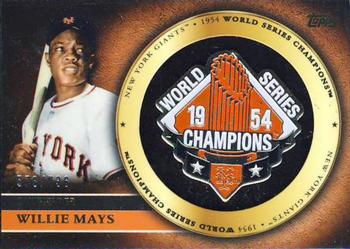 2012 Topps - Gold World Series Champion Commemorative Pins #GCP-WM Willie Mays Front
