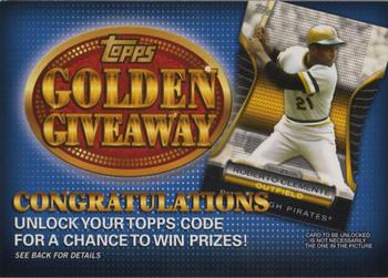 2012 Topps - Golden Giveaway Code Cards #GGC-8 Roberto Clemente Front