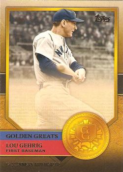 2012 Topps - Golden Greats #GG-4 Lou Gehrig Front