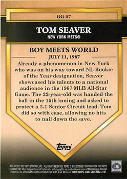 2012 Topps - Golden Greats #GG-57 Tom Seaver Back