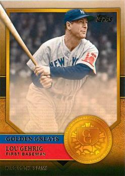 2012 Topps - Golden Greats #GG-5 Lou Gehrig Front