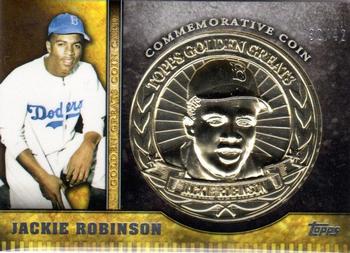 2012 Topps - Golden Greats Coins #GGC-JR Jackie Robinson Front