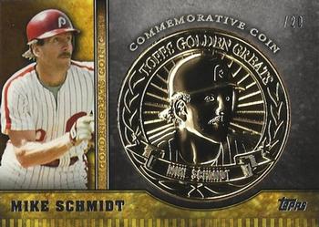 2012 Topps - Golden Greats Coins #GGC-MS Mike Schmidt Front