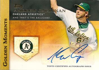 2012 Topps - Golden Moments Autographs #GMA-ACA Andrew Carignan Front