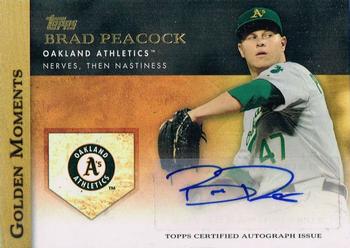 2012 Topps - Golden Moments Autographs #GMA-BP2 Brad Peacock Front