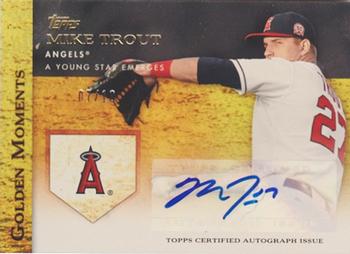2012 Topps - Golden Moments Autographs #GMA-MT Mike Trout Front