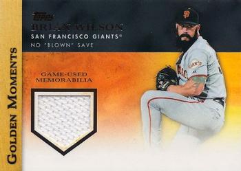 2012 Topps - Golden Moments Relics #GMR-BW Brian Wilson Front