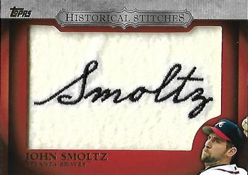 2012 Topps - Historical Stitches #HS-JS John Smoltz Front