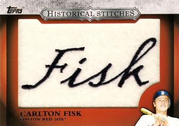 2012 Topps - Historical Stitches #HS-CF Carlton Fisk Front