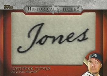 2012 Topps - Historical Stitches #HS-CJ Chipper Jones Front