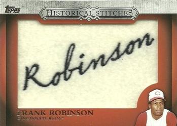 2012 Topps - Historical Stitches #HS-FR Frank Robinson Front