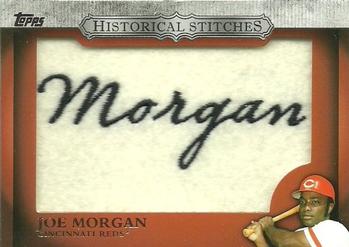 2012 Topps - Historical Stitches #HS-JM Joe Morgan Front