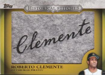 2012 Topps - Historical Stitches #HS-RC Roberto Clemente Front