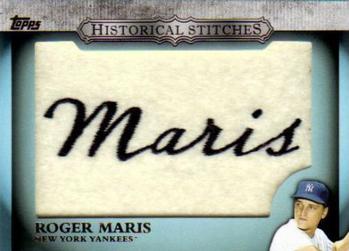 2012 Topps - Historical Stitches #HS-RM Roger Maris Front
