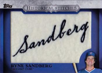 2012 Topps - Historical Stitches #HS-RS Ryne Sandberg Front