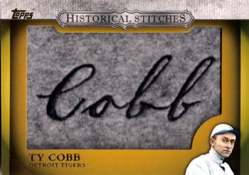 2012 Topps - Historical Stitches #HS-TC Ty Cobb Front