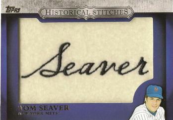 2012 Topps - Historical Stitches #HS-TS Tom Seaver Front