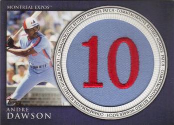 2012 Topps - Retired Number Patches #RN-AD Andre Dawson Front