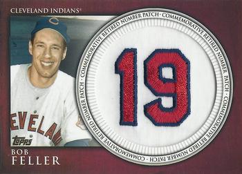 2012 Topps - Retired Number Patches #RN-BF Bob Feller Front
