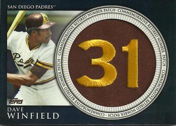 2012 Topps - Retired Number Patches #RN-DW Dave Winfield Front